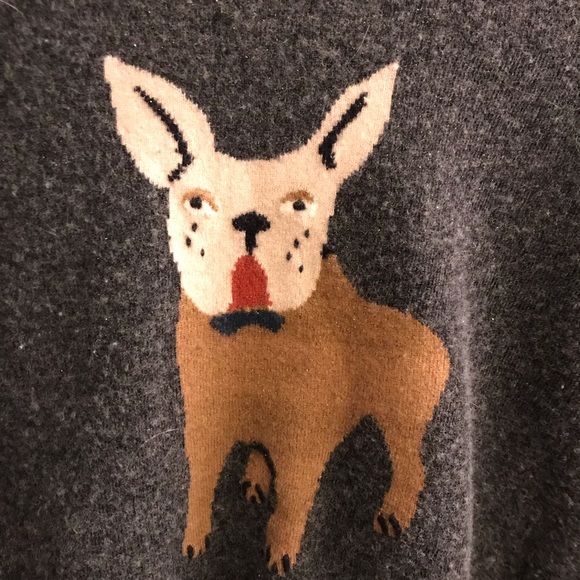 J Crew grey wool bulldog sweater - Picture 3 of 3